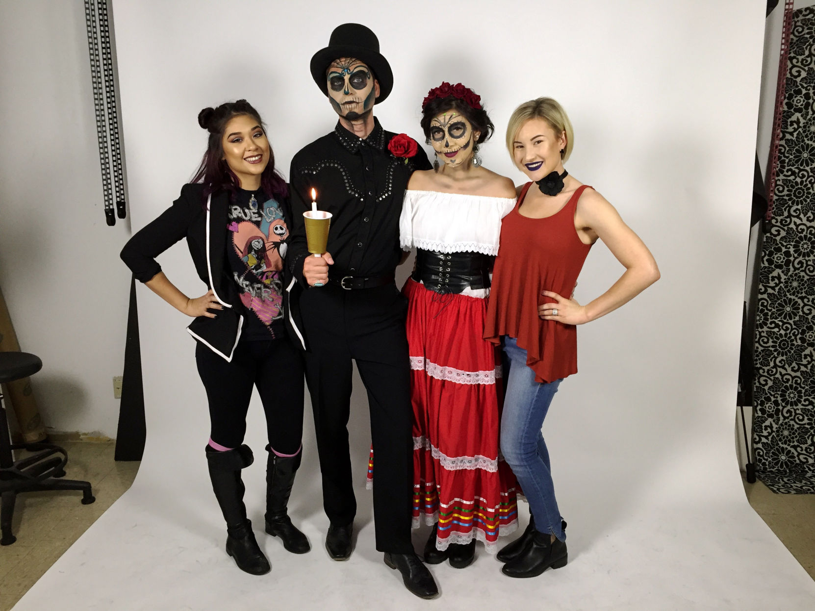 Getting ready for the All Souls Procession